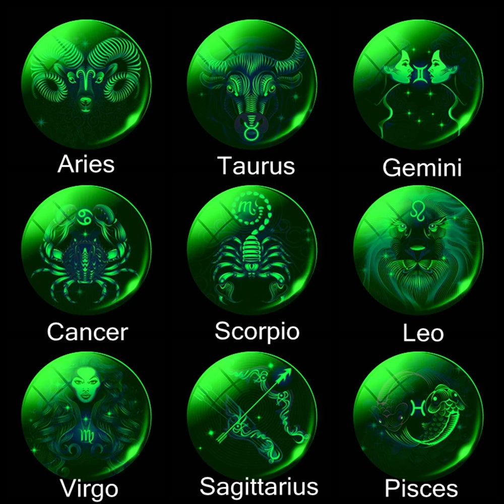 Stellar Glow Zodiac Necklaces