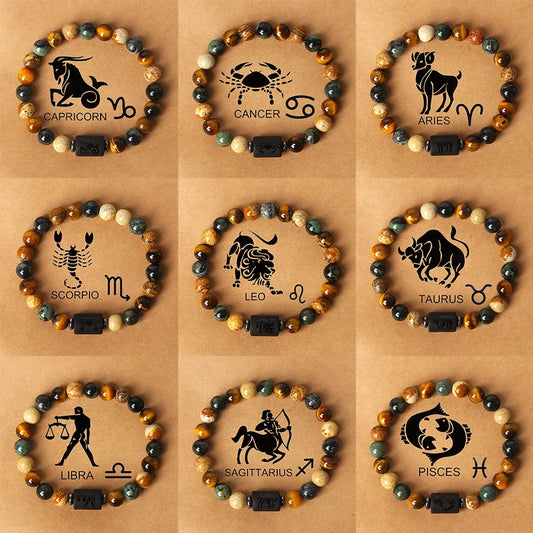 Zodiac Signs Constellation Charm Bracelet