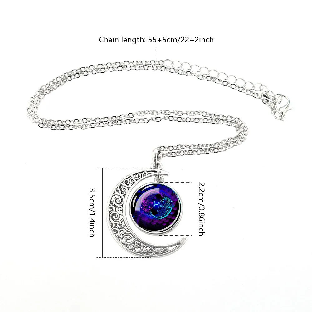 Zodiac Glow Pendant Necklaces