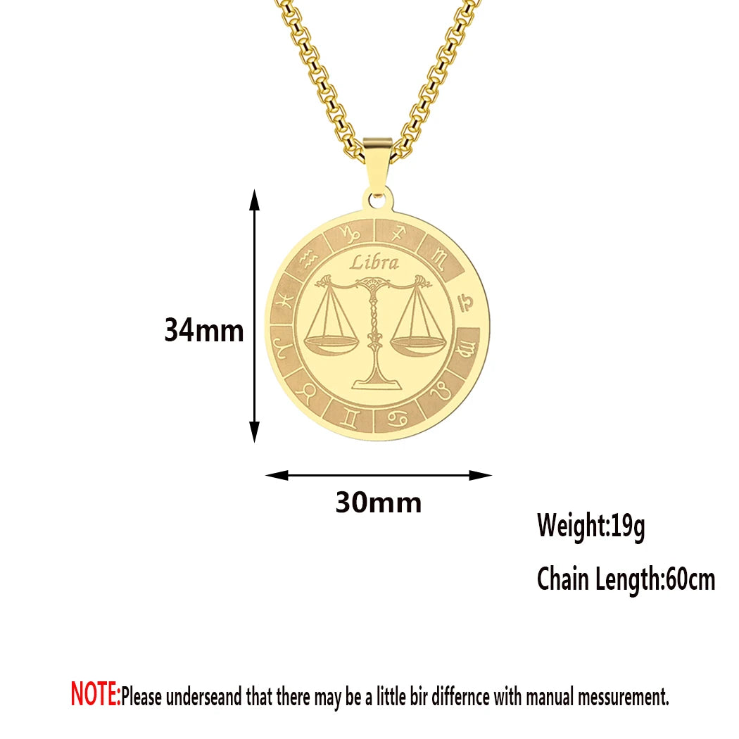 Radiant Gold Zodiac Necklace