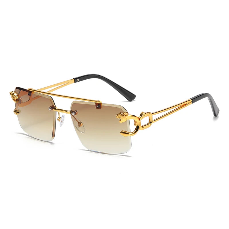 SkyFrame™ Luxe – Rimless Double Bridge Sunglasses