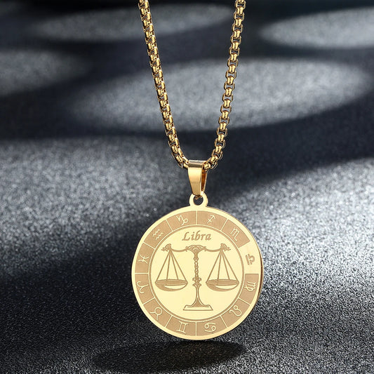 Radiant Gold Zodiac Necklace