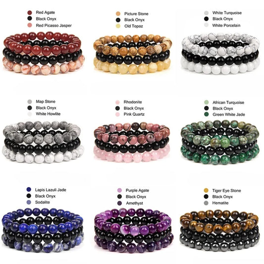 Tiger Eye Trio Bracelet Set