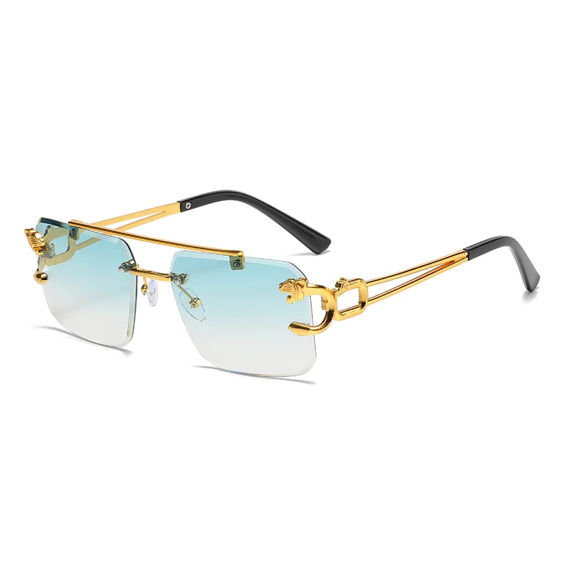 SkyFrame™ Luxe – Rimless Double Bridge Sunglasses