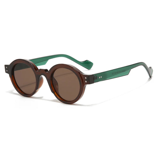 RivetRND™ – Retro Punk Round Sunglasses