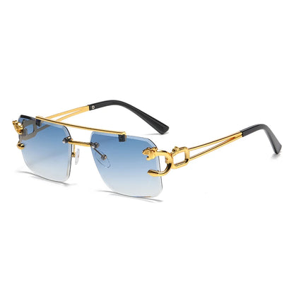 SkyFrame™ Luxe – Rimless Double Bridge Sunglasses