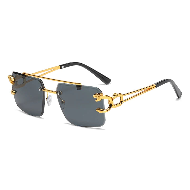 SkyFrame™ Luxe – Rimless Double Bridge Sunglasses